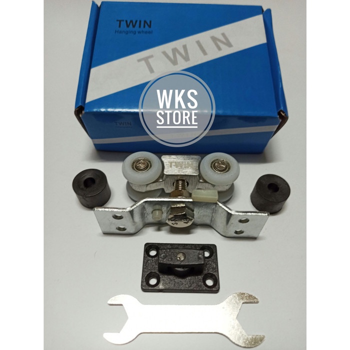 Lemari Roda Sliding Pintu Rumah Twin 80