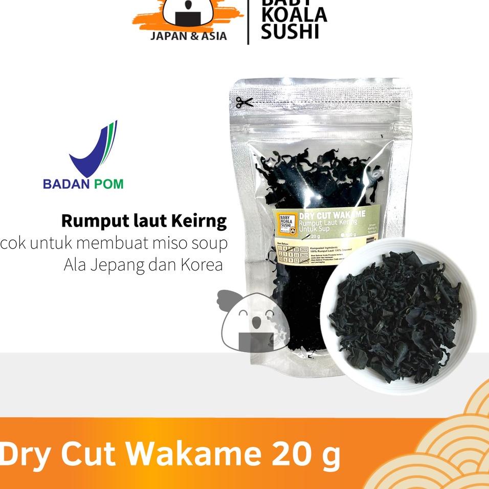 

Trxz6Z0l DRY WAKAME Rumput Laut Kering 20 g │ Dried Cut Wakame Import for Miso Sup Ramen Udon