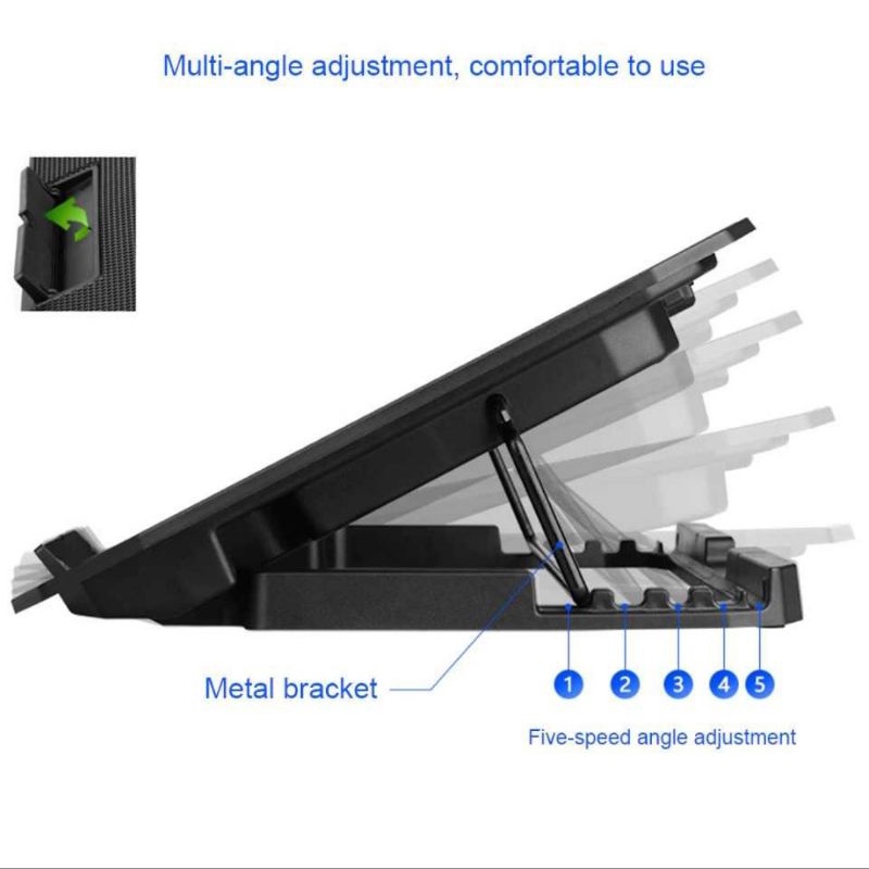 Notebook Cooling Pad / Cooling Pad Laptop 2 Fan Up to 17 Inch