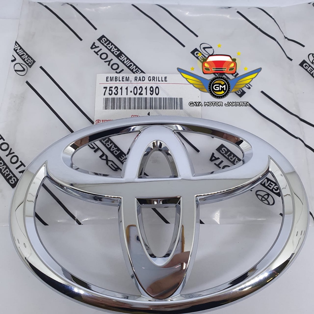 Emblem Logo Depan Grill Radiator Camry-Yaris-Altis 75311-02190