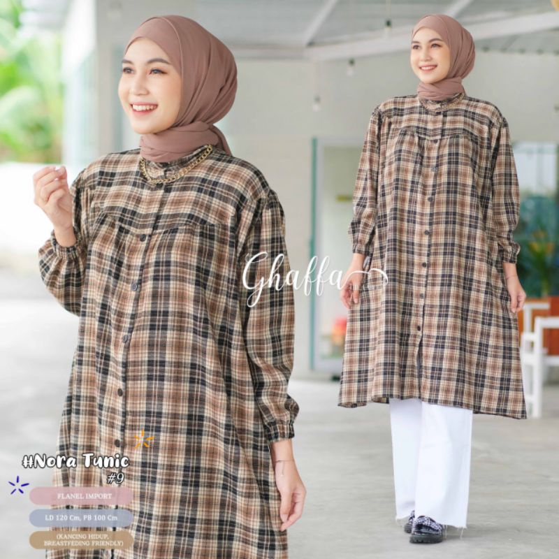 Nora Tunik Flanel Import Ghaffa The Label