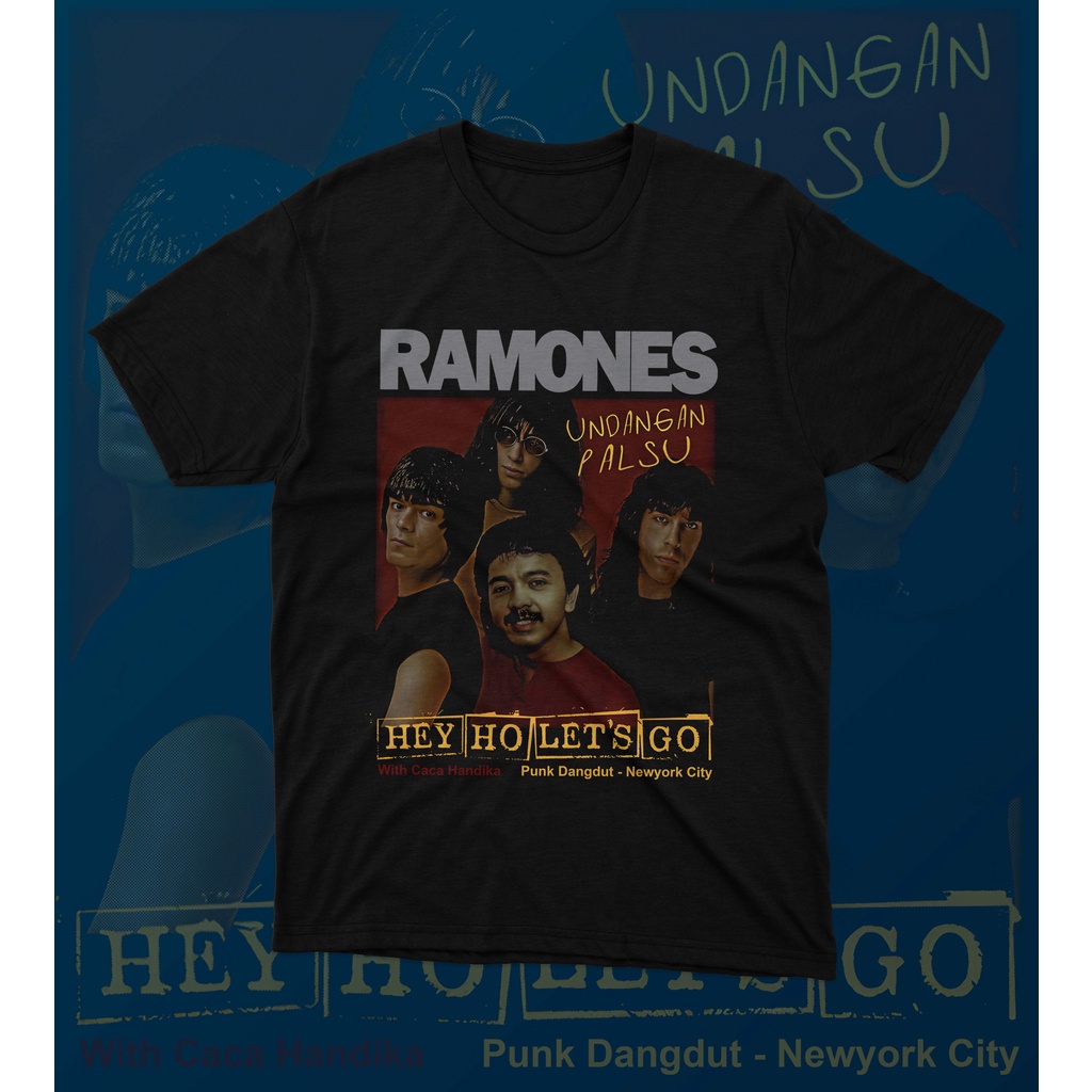 Kaos ramones x caca handika parody | bajuramones x caca handika parody | 24 S tebal ADEM