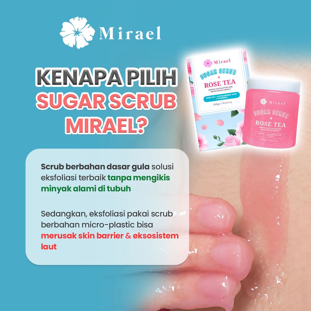 ★ BB ★ Mirael Sugar Scrub 250ml + 50ml | Deep&amp;Gentle Moist - Rosetea - Jasmine Tea 300gr