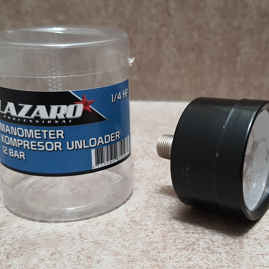 Manometer Kompresor 12 Bar Lazaro