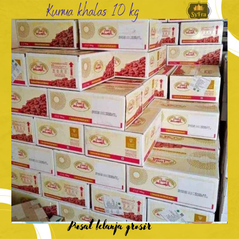 kurma khalas 10kg 1 dus Saad