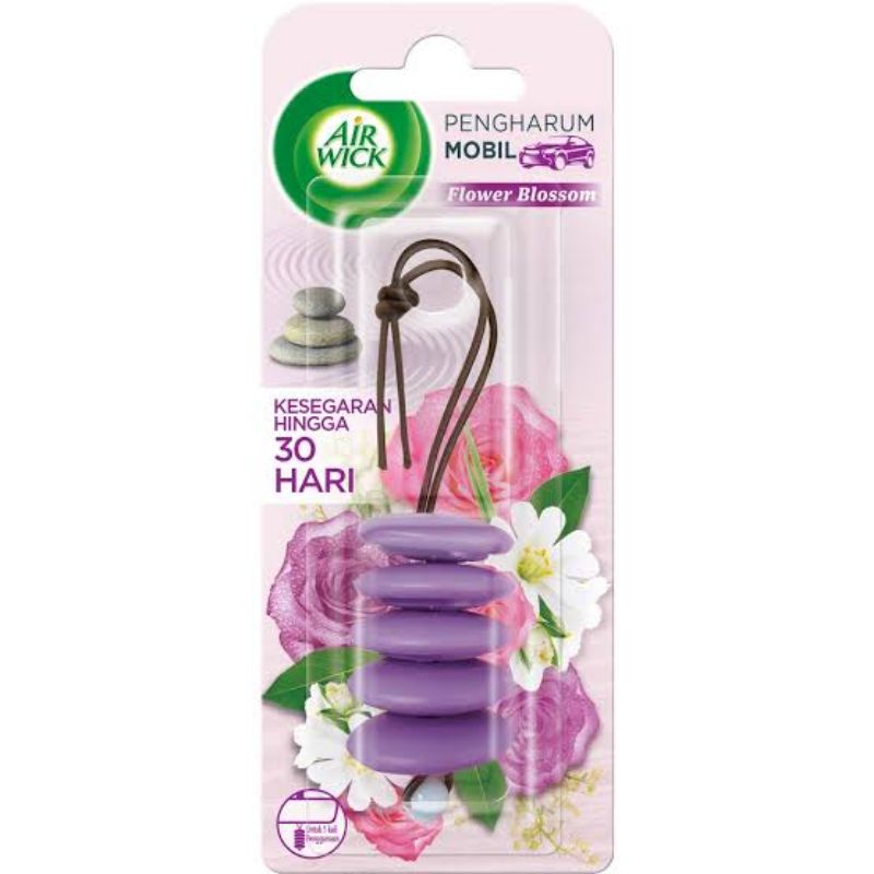 Air Wick Pengharum Mobil Gantung Flower Blossom / Water Burst / Airwick Pengharum / Parfum Mobil