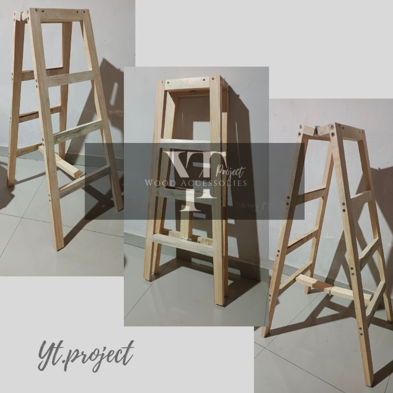 tangga lipat kayu