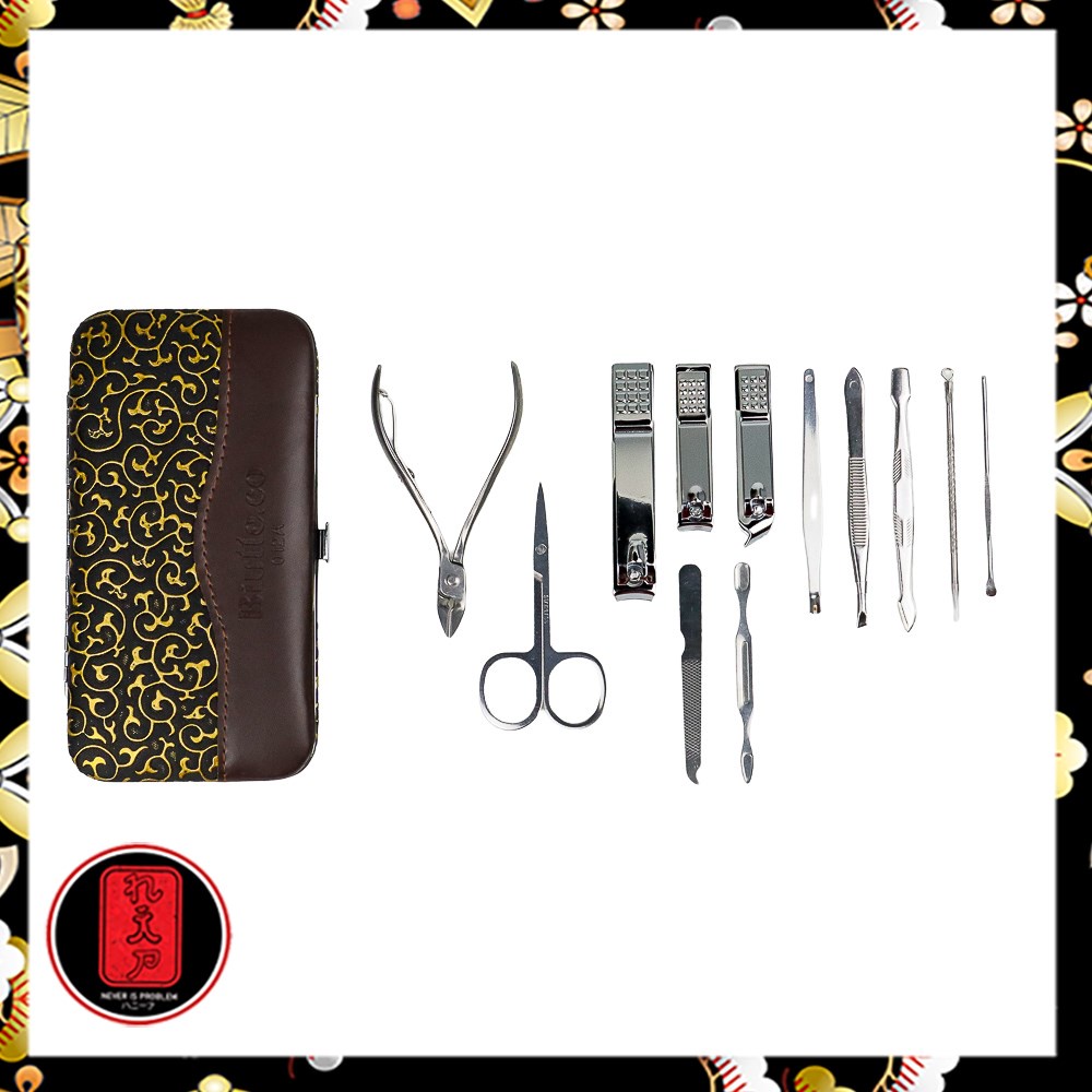 Gunting Kuku set 12 pcs Nail Art Set Manicure Pedicure/ gunting kuku set stainless / Perawatan kuku / perawatan kuku alat kecantikan / perawatan kuku dan kaki / Bast Seller