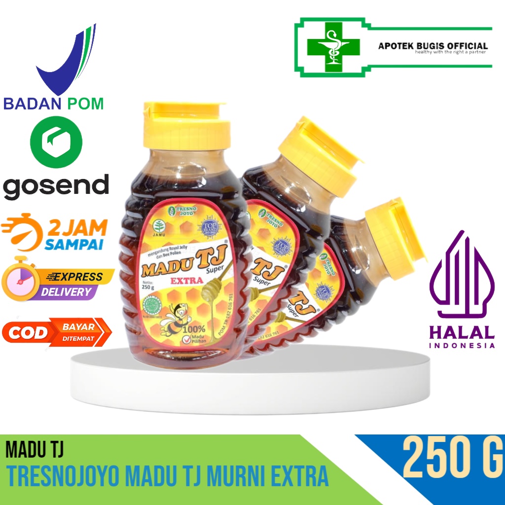 MADU TJ SUPER EXTRA 250GR / MADU TRESNOJOYO / MADU MURNI