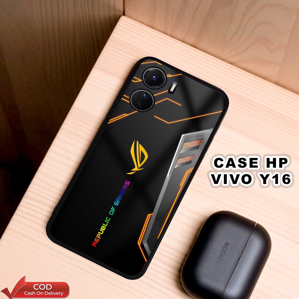 Case Vivo Y16 Terbaru Casing Vivo Y16 Case Hp Vivo Y16 Motif ROG Hardcase Glossy 2D - Case - Casing 