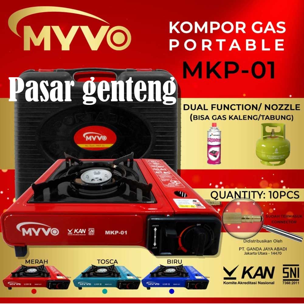 kompor portable myvo kompor portable gas kompor camping kompor travelling myvo dengan tas dan bisa ke LPG 3kg