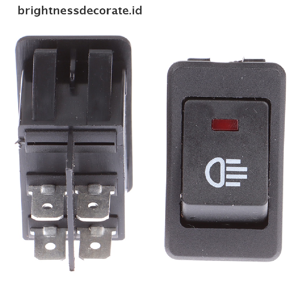[Birth] 2posisi 4pin LED 12V 35A Saklar Lampu Kabut Refitg Mobil [ID]