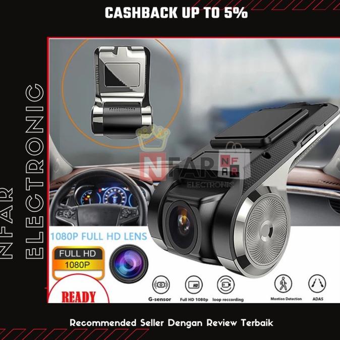Kamera Mobil Dash Cam 1080P HD USB Dash Cam DVR Full HD USB Perekam