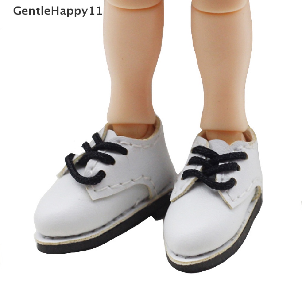 Gentlehappy 1pasang Ob11 DOD 1per12 Bjd Sepatu Boneka Untuk Body9, GSC, YMY, Obitsu11, molly Doll Sepatu Kulit PU Boneka Aksesoris Boneka id