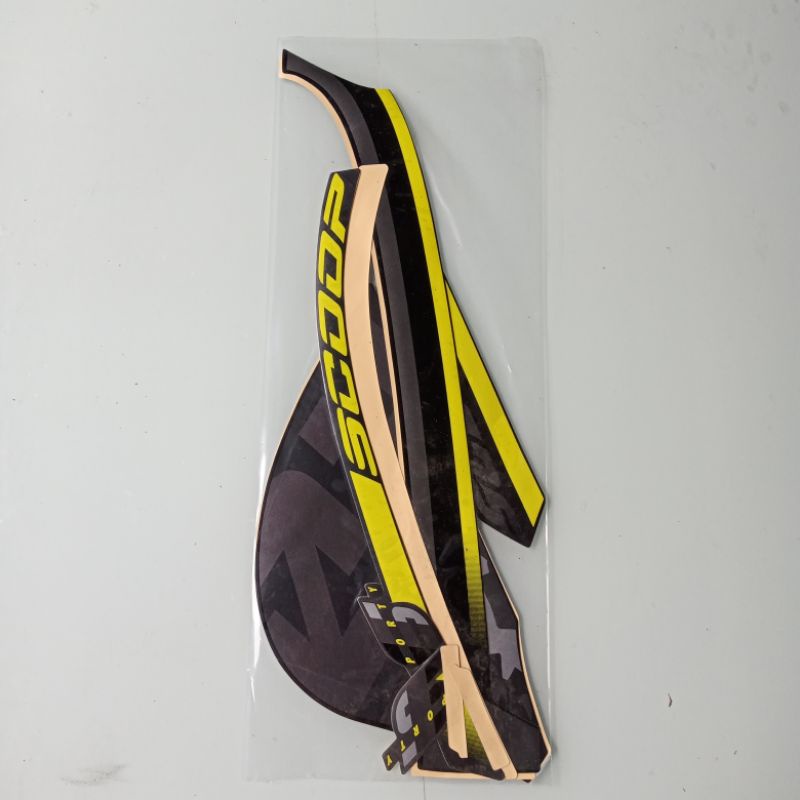 striping sticker Honda Scoopy sporty 2020 2021 hitam kuning