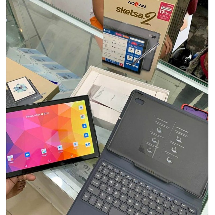 tab advan sketsa 2 10inch 4/64 Ram 4gb rom 64gb + smart keyboard + pen
