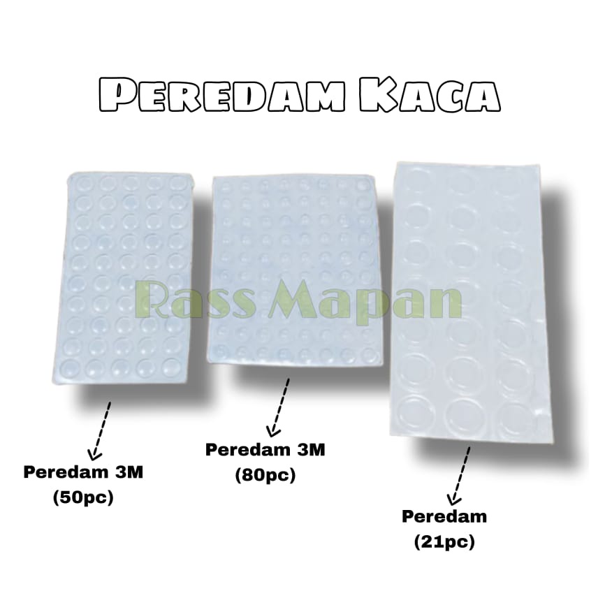 Peredam Kaca  1 Lembar 3M 1 Lembar 8mm 10mm 12mm 20mm