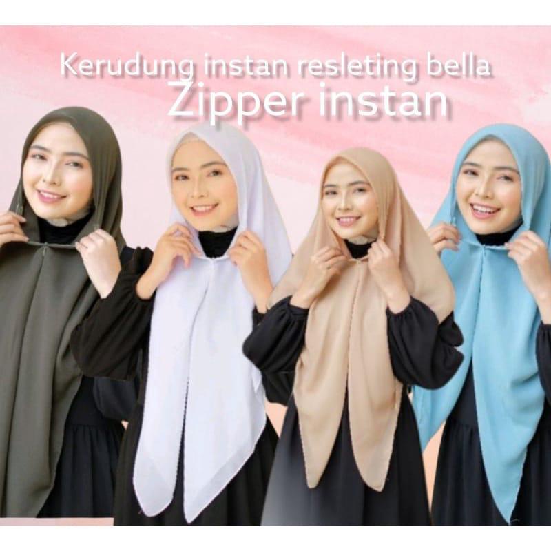 Hijab Zipper Resleting Bella Square Lasercut