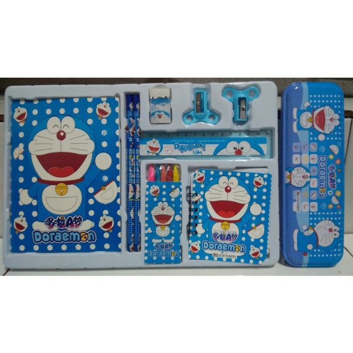 

Terlaris ✨ -1 Set Tulis Karakter Dorameon / Alat Tulis Anak - Doraemon- 2.1.23