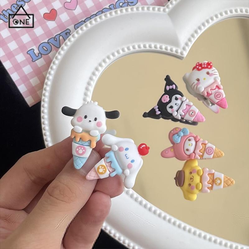 COD❤️Jepit Rambut Poni Warna Permen Motif Mini Kartun Sanrio Untuk Wanita-A.one