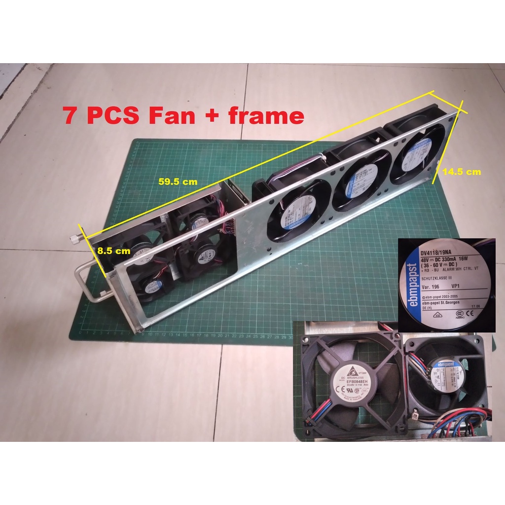 DC Fan 24V - 60V ebmpapst 7 pcs Plus Frame