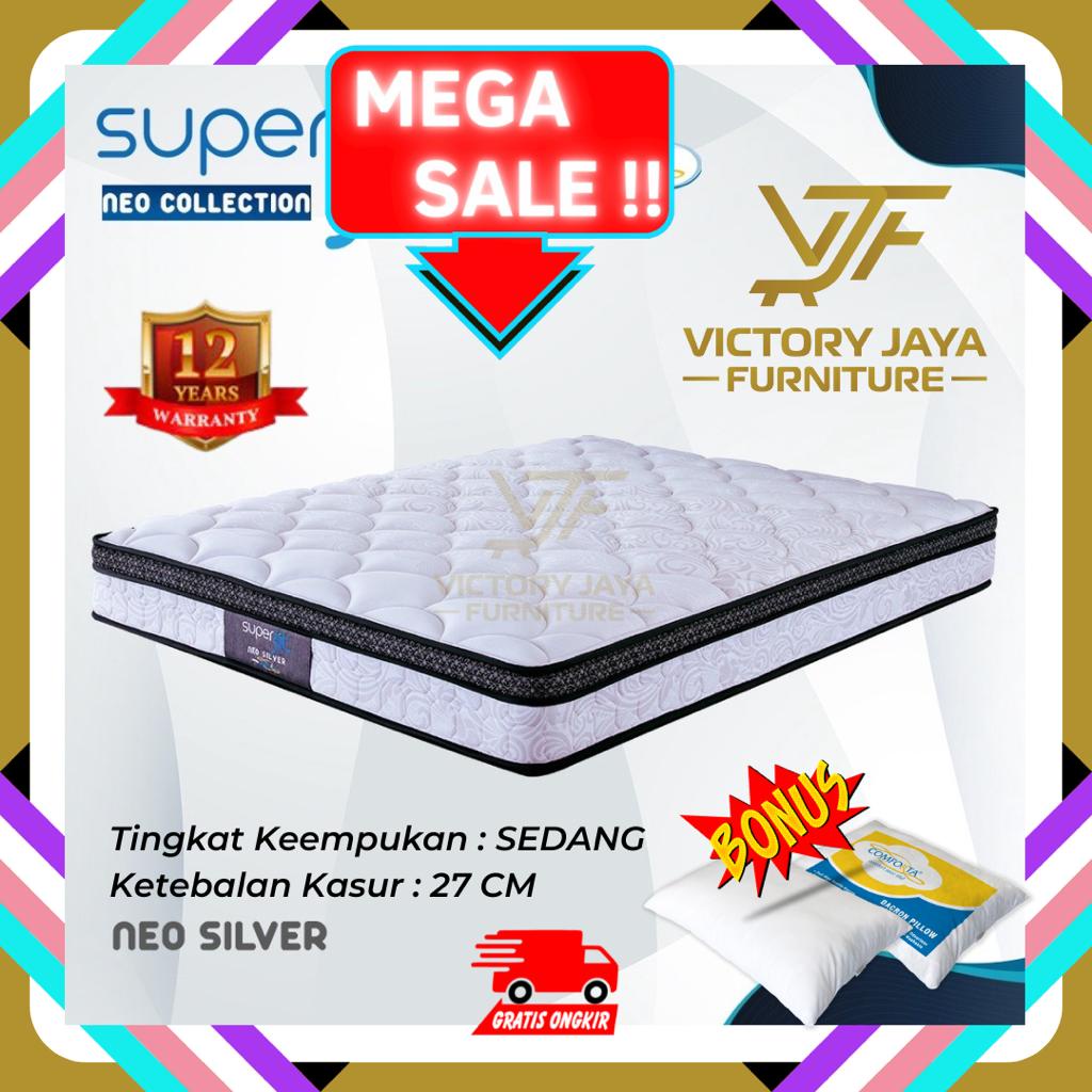 Kasur Spring Bed Comforta Superfit Neo Silver (Hanya Kasur) Uk 180x200