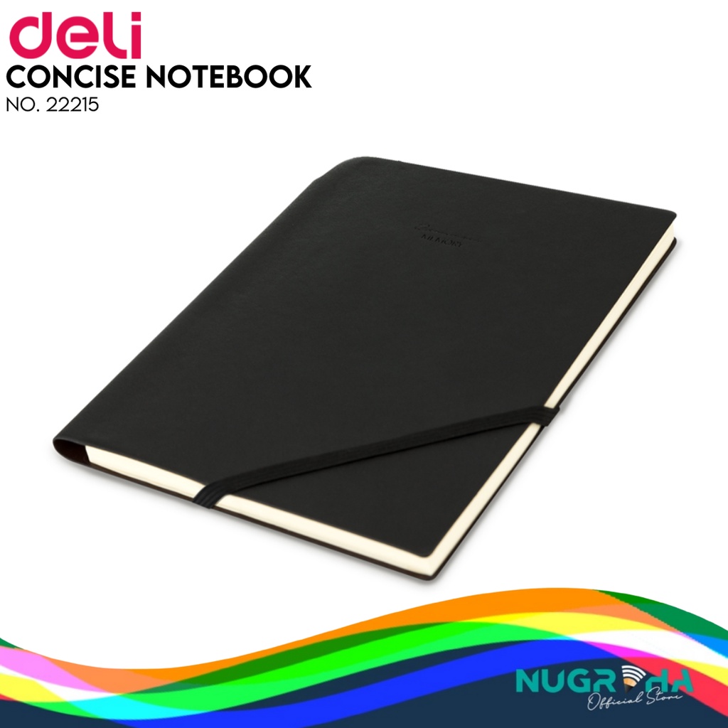 

Deli Buku notebook cover kulit Pocket pulpen dan tali penutup 22215