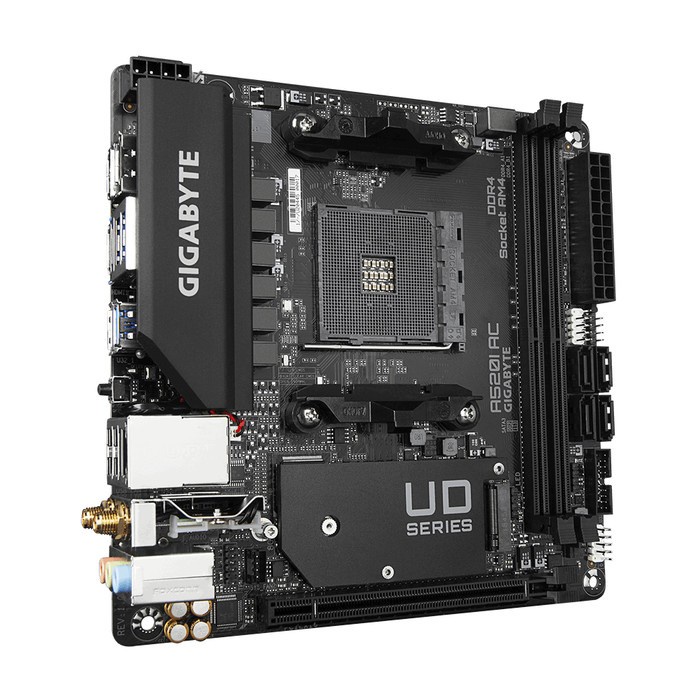 Mainboard Gigabyte A520i AC - Socket AM4 mini iTX - AMD A520