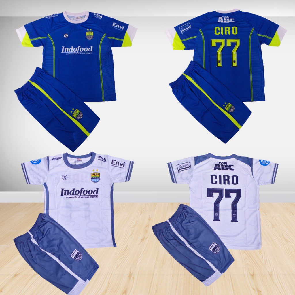 setelan baju bola anak persib bandung printing/setelan baju bola ciro persib bandung