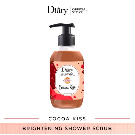 DIARY BRIGHTENING SHOWER SCRUB 250ML - SABUN MANDI DIARY BERIGHTENING - SBN-COCOA KISS