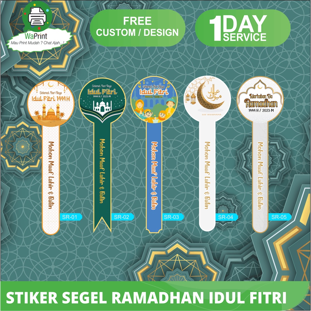 

Stiker Label Segel Ramadhan Idul Fitri Ekonomis kemasan toples botol