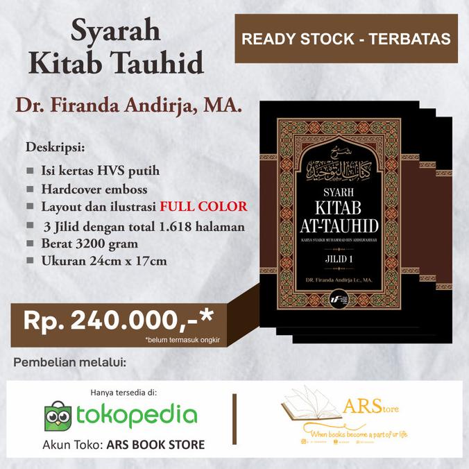 Syarah Kitab Tauhid 3 Jilid - Dr. Firanda Andirja, MA