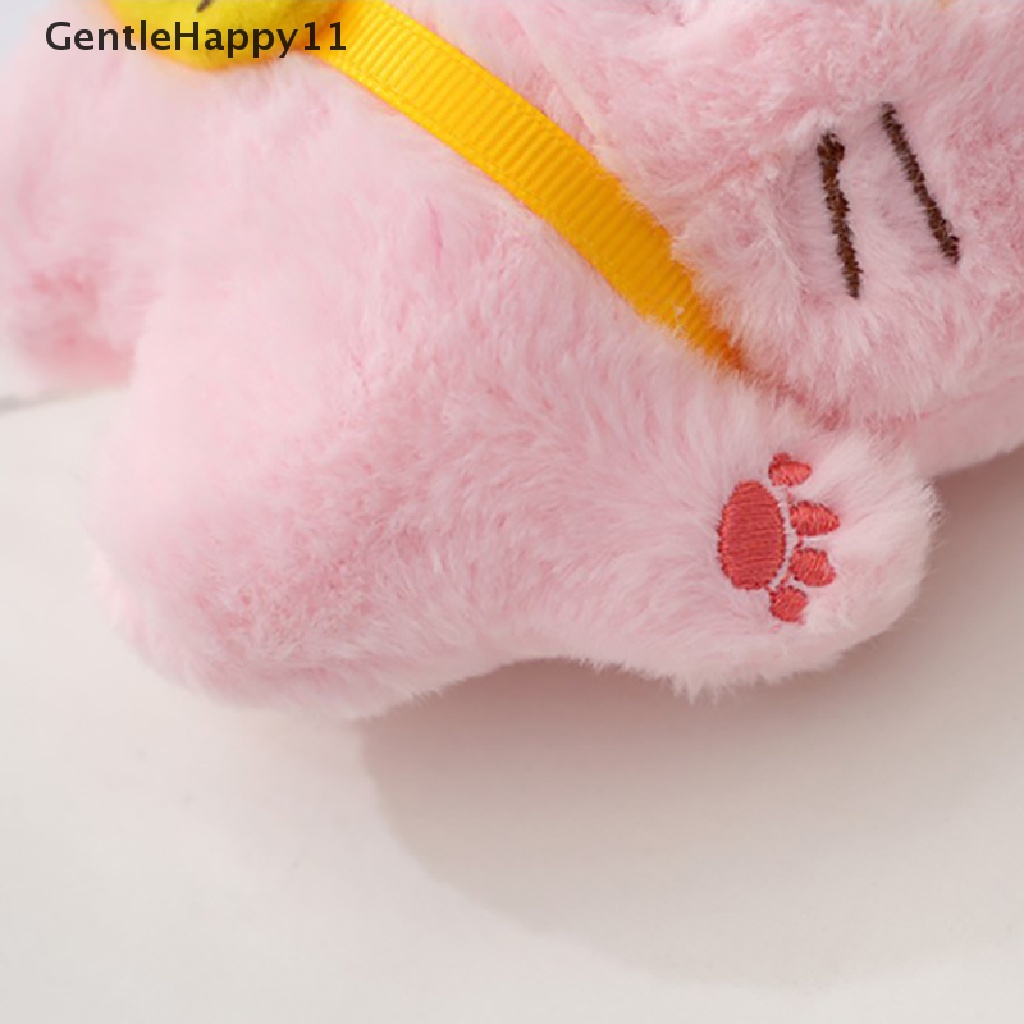 Gentlehappy Lucu Bersih Merah Wortel Kucing Indah Liontin Boneka Mewah Mini Ambil Mesin Boneka Kualitas Tinggi Gantungan Kunci Menenangkan Boneka christmase Hadiah id