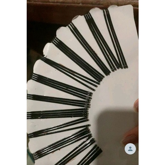jepitan lidi hitam/jepitan rambut lidi hitam