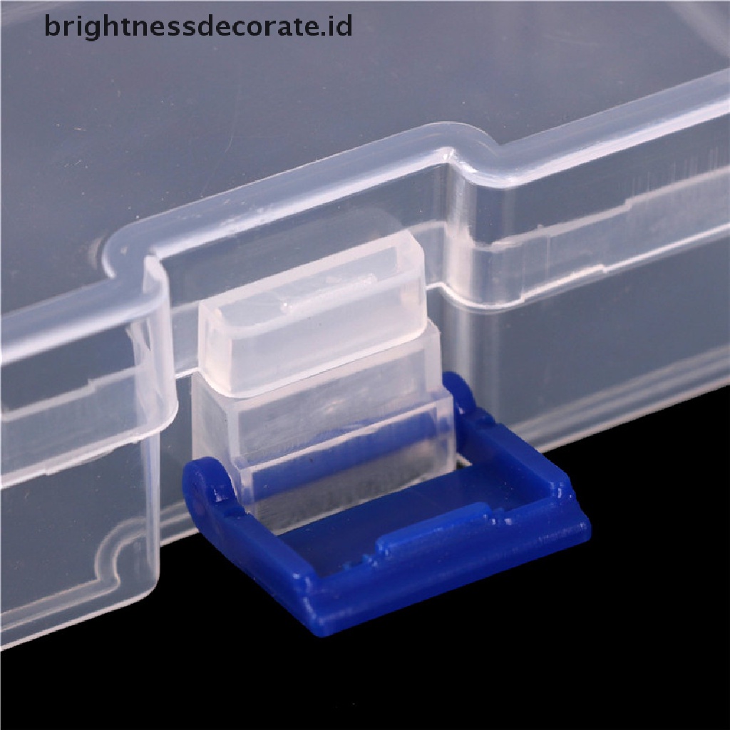 [Birth] Kotak Penyimpanan Plastik Sekat Bening Perhiasan Craft Container Organizer Case [ID]