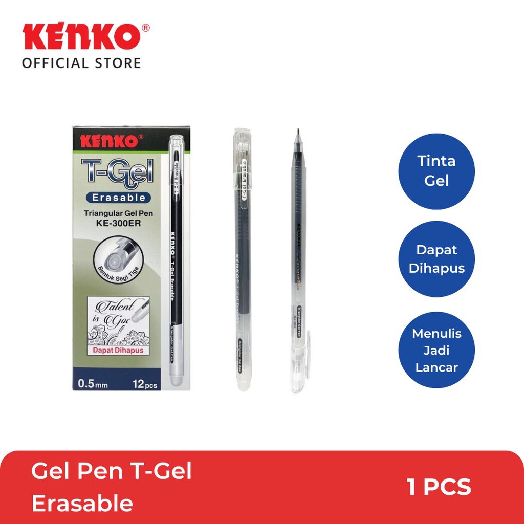 

KENKO GEL PEN / Pulpen Jel / Pena Jel Dapat Dihapus KE-303ER ERASABLE