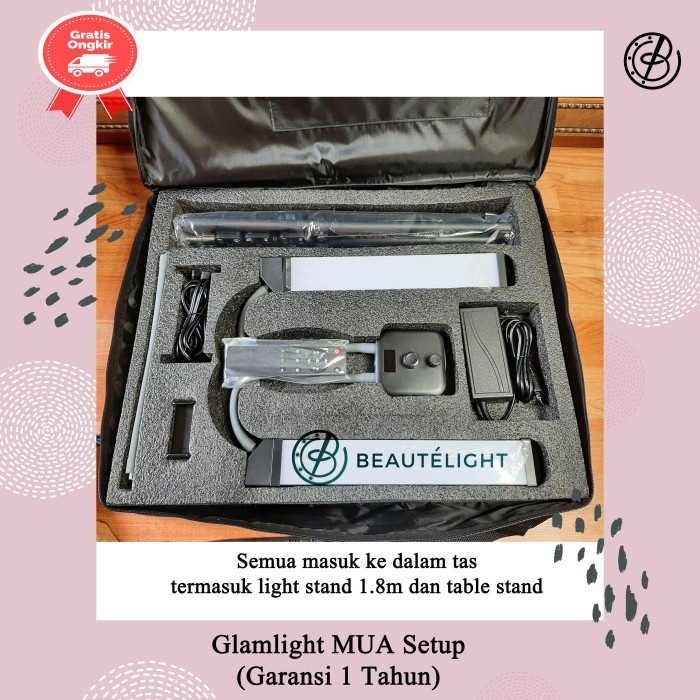 Glamlight Mua Setup Beautelight Dengan Folding Mirror