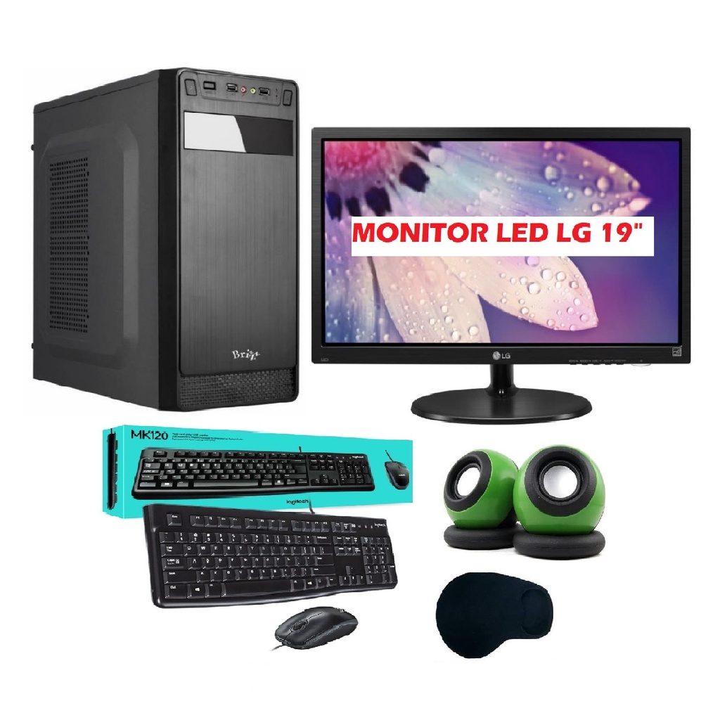 PAKET KOMPUTER CUSTOM MONITOR LED LG 19 INCI CORE i7-2600 CORE i5-2400 CORE I5-2400 CORE i3-2120 CORE i3-3220 CORE i3-3240 RAM 4G HDD 500G