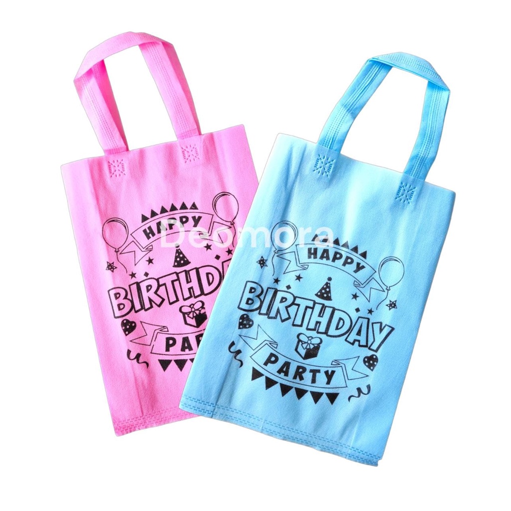 

1Pcs Goodie Bag HBD Ulang Tahun Tali uk 25x35x8 70gsm