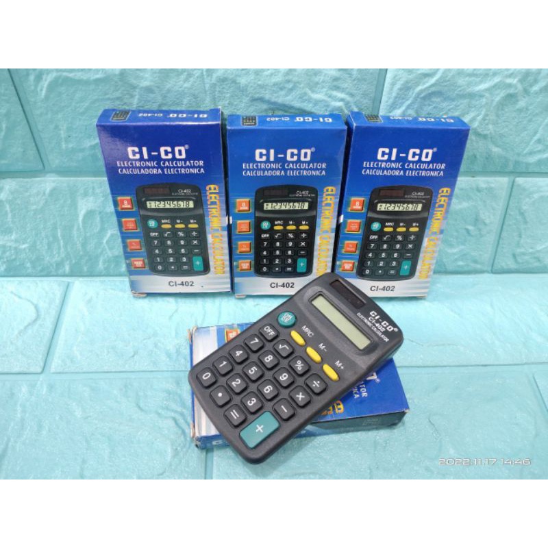 

KALKULATOR 8 DIGIT PRAKTIS | ELECTRONIC CALCULATOR