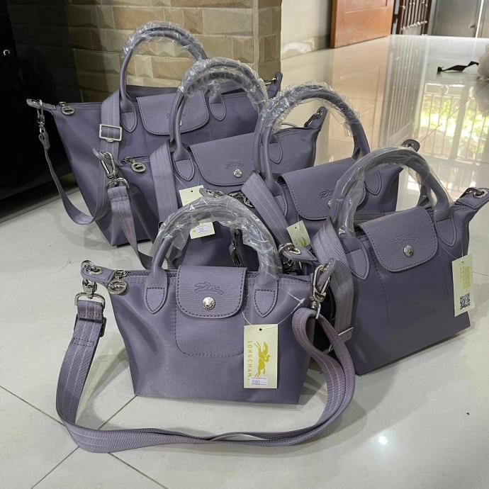 promo Tas wanita longcemp neo grade ori warna Lavender / Lilac
