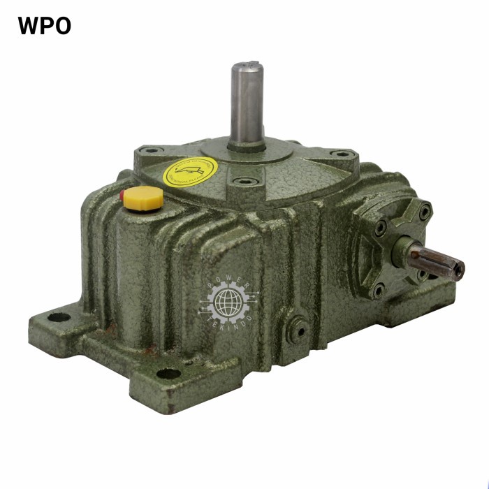 AMW GEARBOX WPO / WPX TIPE 155 RATIO 10-60 LENGKAP SPEED REDUCER