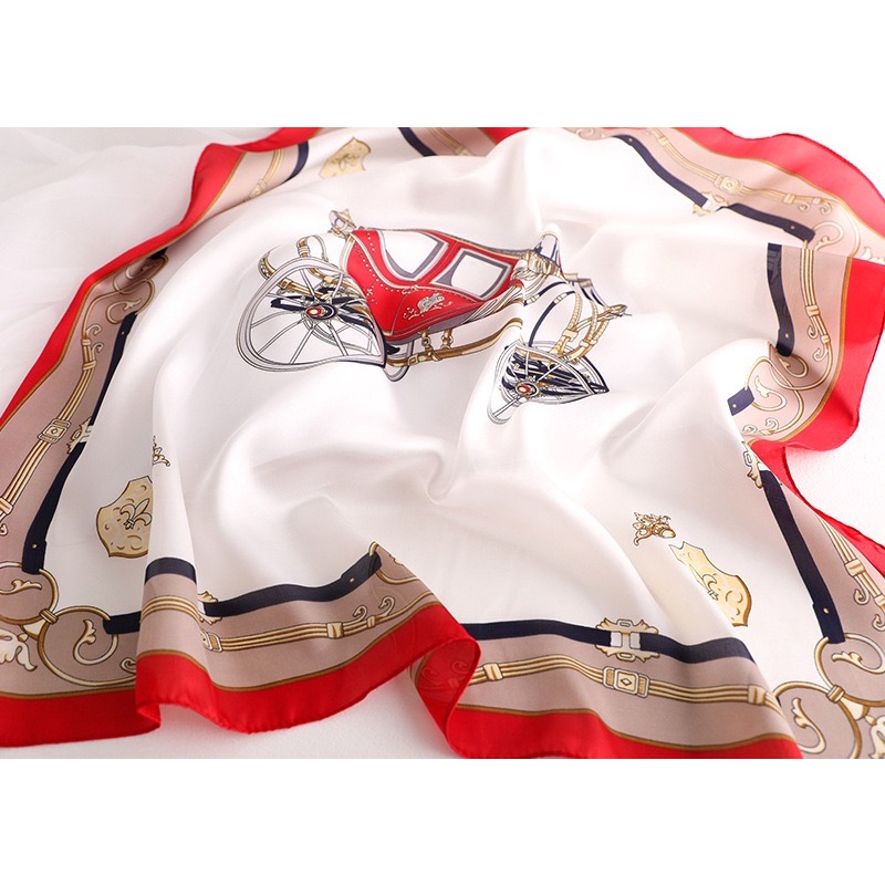 Poppy Scarf Leher Scarf Tas Import Silk High Quality Halus
