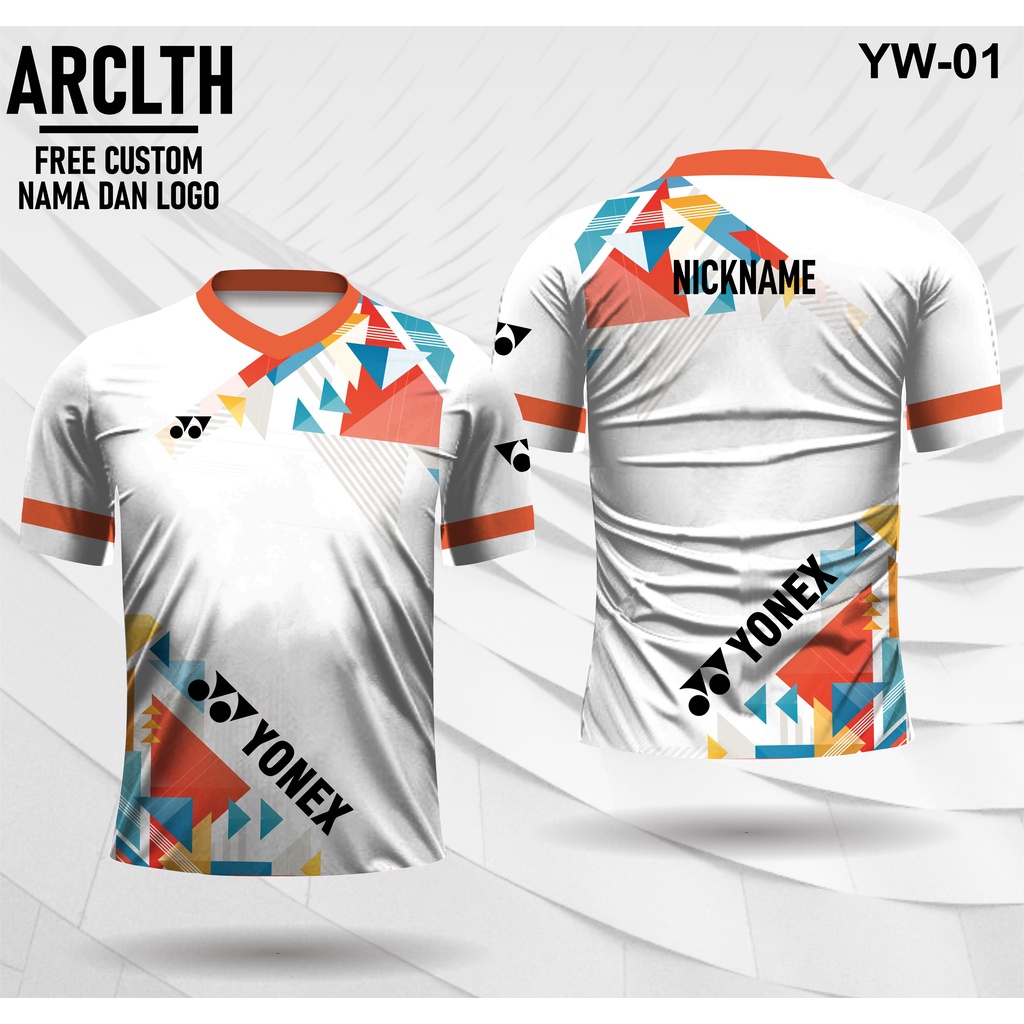 JERSEY YONEX CUSTOM jersey badminton free custom