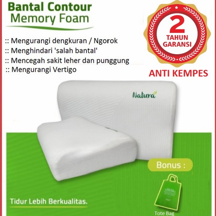 Bantal Memory Foam Anti Ngorok - Bantal Terapi Kesehatan