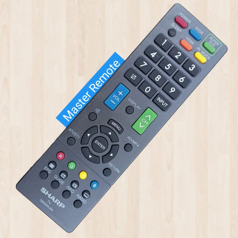 Remote Remot TV SHARP Original Led Lcd Aquos GB353WJSA Analog Dan Digital
