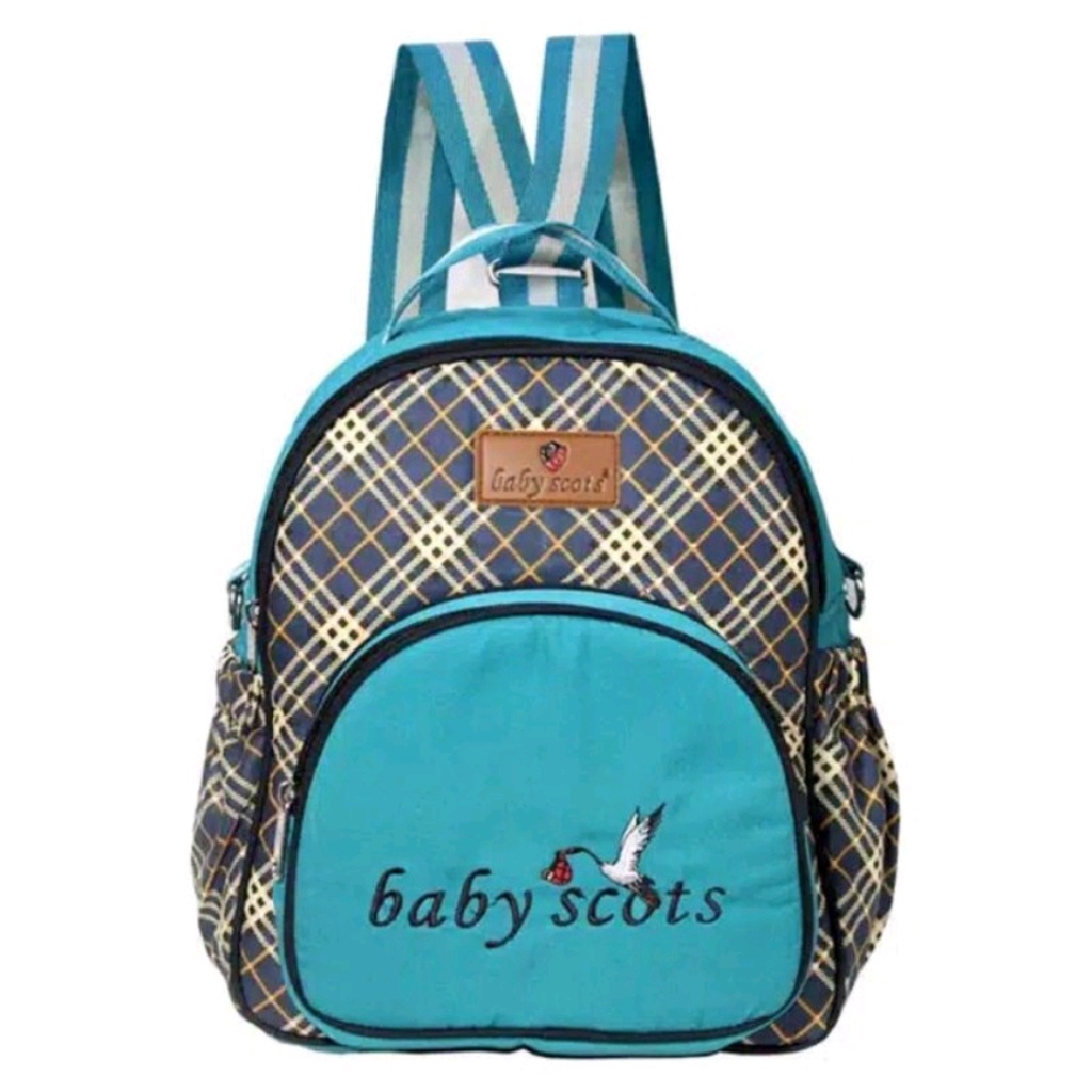 TAS PERALATAN BAYI / TAS RANSEL PERGI / TAS TRAVELLING BAYI / MEDIUM BACKPACK BAG 3 IN 1 BABY SCOTS / BST3201