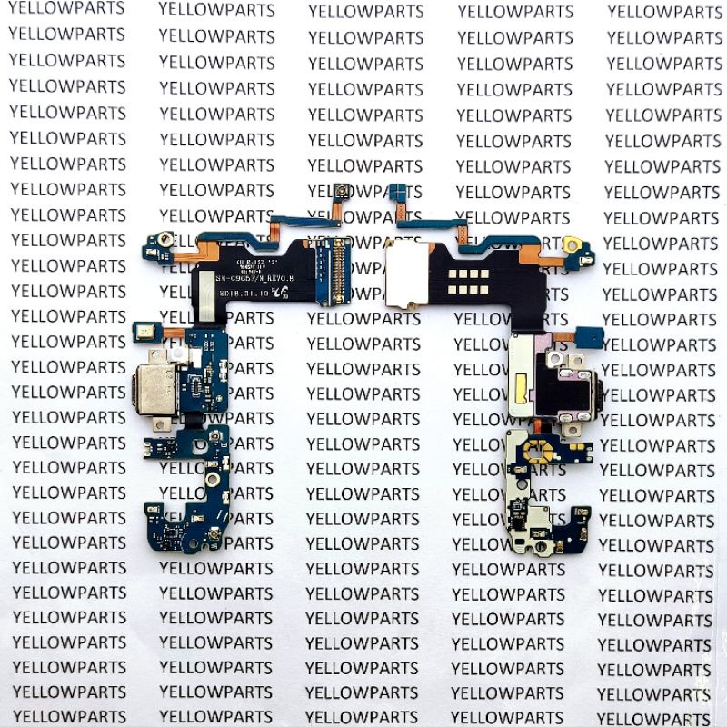 FLEXI FLEXIBLE FLEXIBEL FLEKSIBEL SAMSUNG GALAXY S9 PLUS G965 CON KONEKTOR TC CAS CHARGER MIC ORIGINAL