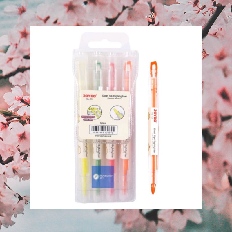 

Joyko dual tip highlighter Penanda berwarna HL -53