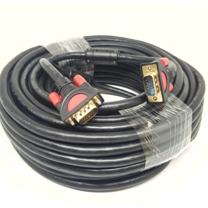 SKU-1074 KABEL VGA 20M 3+9 SUPER HIGH QUALITY GOLD PLATED 20 METER